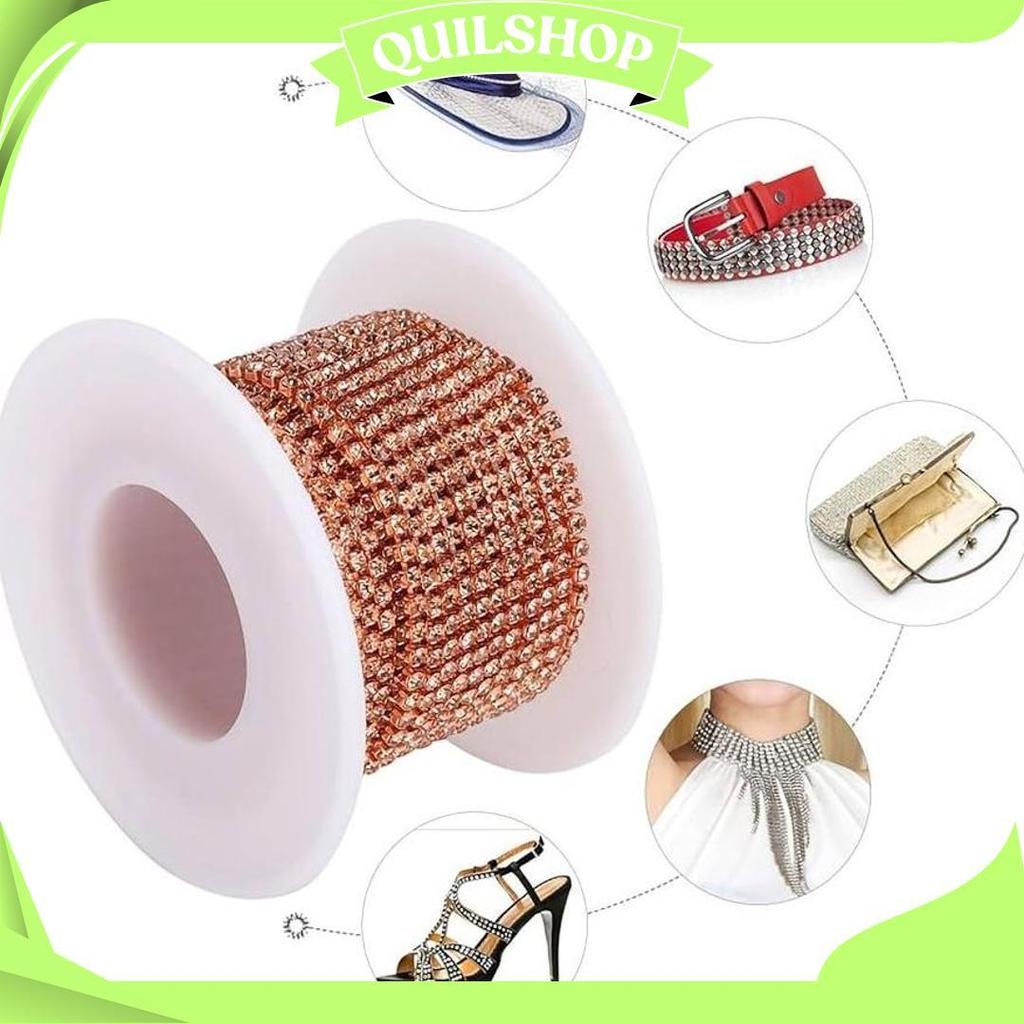 Drill Chain Diamond 1 Yard 91Cm / Diamond Chain String Per Yard / Diamond String Diamond Cangkang Ma