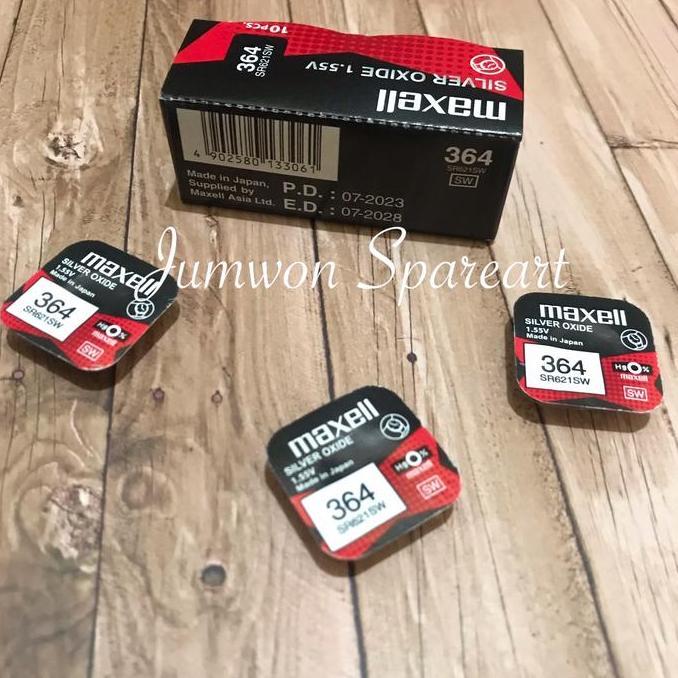 Baterai Maxell 364 SR621SW Original Maxell 364 Maxell 621 Original murah