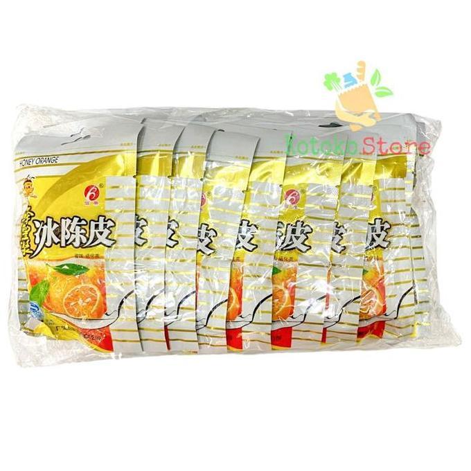 Ready Manisan Kulit Jeruk Madu Bai Guo / Kulit Jeruk Kering[1 Pack isi 20 Bks]