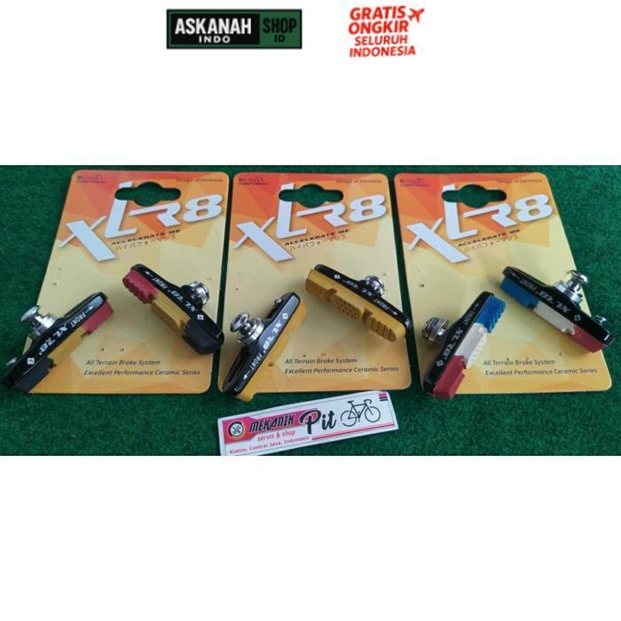 Berkualitas Brake Shoes Sepeda Balap Kampas Rem Sepeda 700C U-Brake Xlr 8 Taiwan