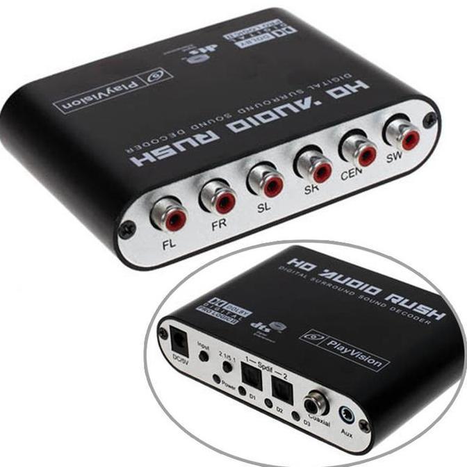 AVPRO DTS / Dolby AC3 Decoder Converter to Active Speaker Surround 5.1