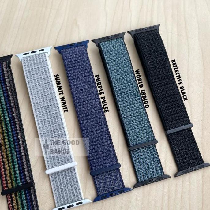 Strap Apple Watch Series 7 NIKE SPORT LOOP nylon Band Iwatch 41mm 45mm
