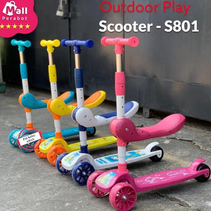 Mall Perabot Sni | Scooter Sepeda Duduk | Mainan Anak Skuter Otoped 3 Roda 2In1 | Ada Musik Lagu | L