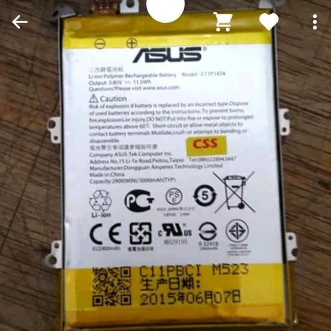 TERMURAH - Baterai Asus C11P1424 Zenfone2 Battery Asus Zenfone 2 ZE550ML Z008D