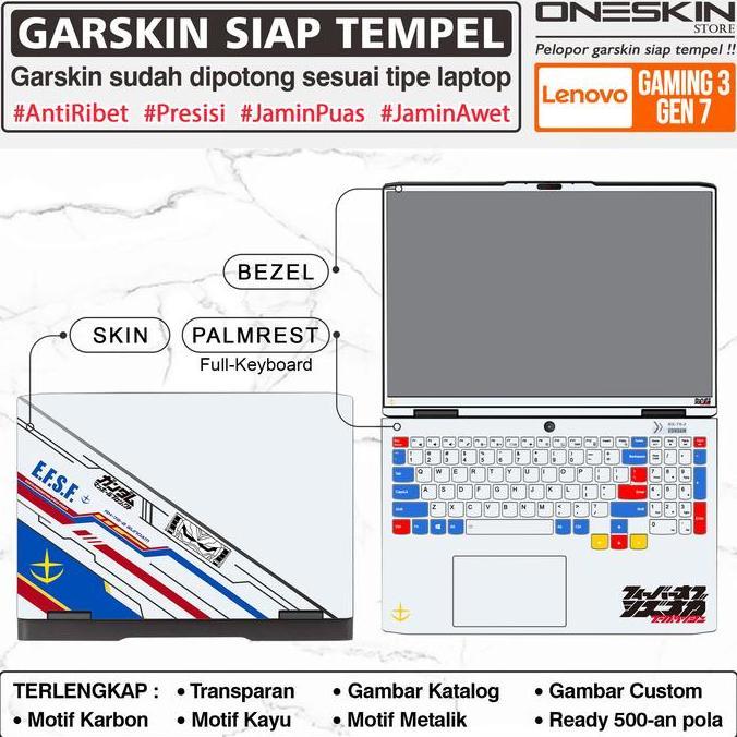 wasihan500 - precut garskin lenovo ideapad gaming 3 / 3i 15" skin sticker fullbody karbon