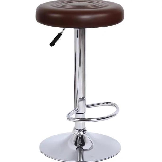 TERMURAH - kursi bar stool bulat dengan hidrolik tinggi kaki bulat salon lab