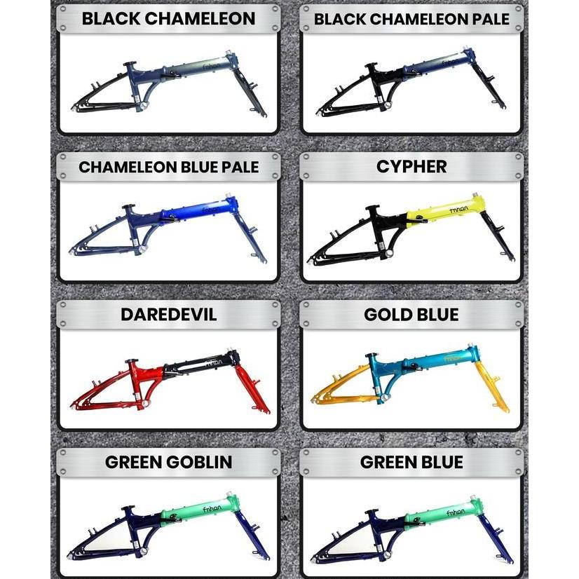 FRAMESET FNHON BLAST KA2018 20" 406-451 VBRAKE FRAME SEPEDA LIPAT ORIGINAL DAN TERPERCAYA