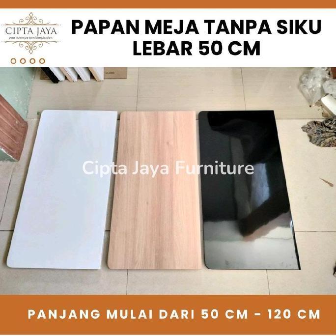 TERBARU - Papan Kayu TANPA SIKU LIPAT/ BRACKET Meja Ambalan Lebar 50 cm Furnitur Kamar Estetik Lipat