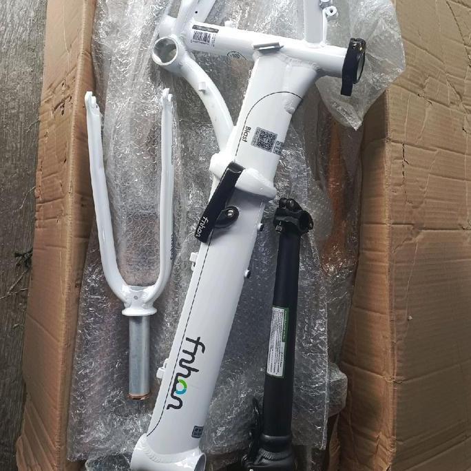 FNHON BLAST FRAMESET DISC BRAKE WITH HANDLEPOST SEPEDA LIPAT 20 22 INCH ORIGINAL DAN TERPERCAYA