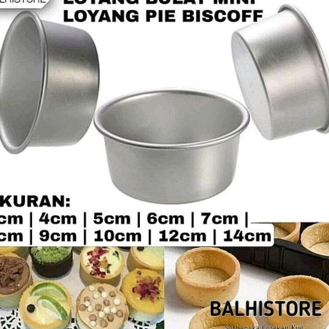 12Pcs Cetakan Kue Bulat Mini Pie Hokkaido Tart Loyang Kue Cheese Cake Bulat Mini