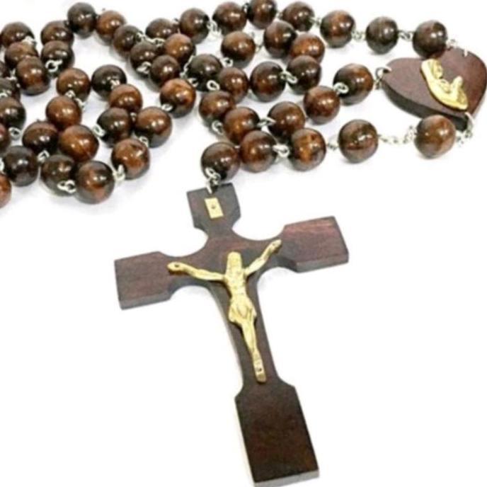 Hiasan Dinding Rosario Dinding Kayu Sono besar