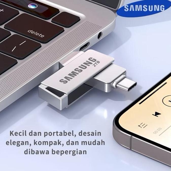 Flashdisk Samsung OTG Type C 1TB 2TB Metal High Speed USB 3.0 Flash Drive PC Laptop Smartphone Andro