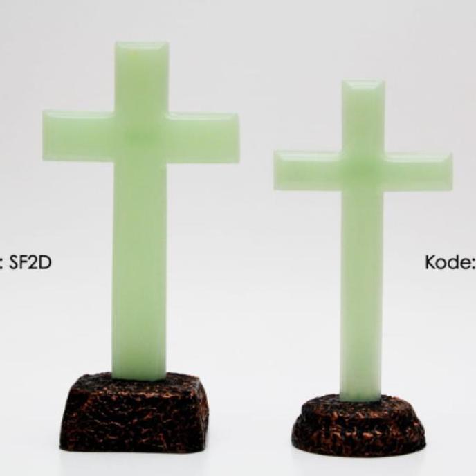PROMO - Salib Duduk Glow in the Dark Meja ukuran Kecil (SF3D)
