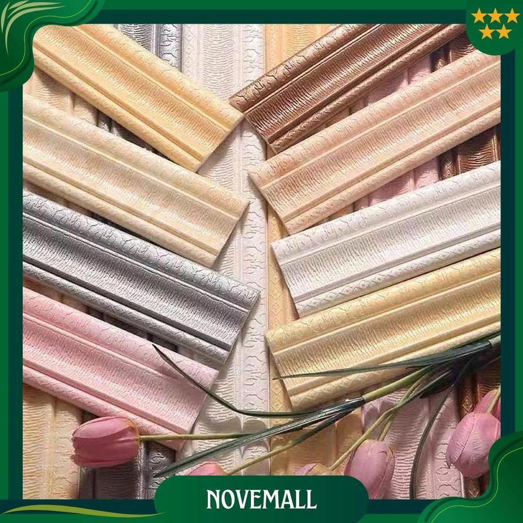 [Tebal] Wall Border List Foam 3D 8Mm Wallpaper Tebal List Dinding Border Plafon Stiker Dekorasi Dind