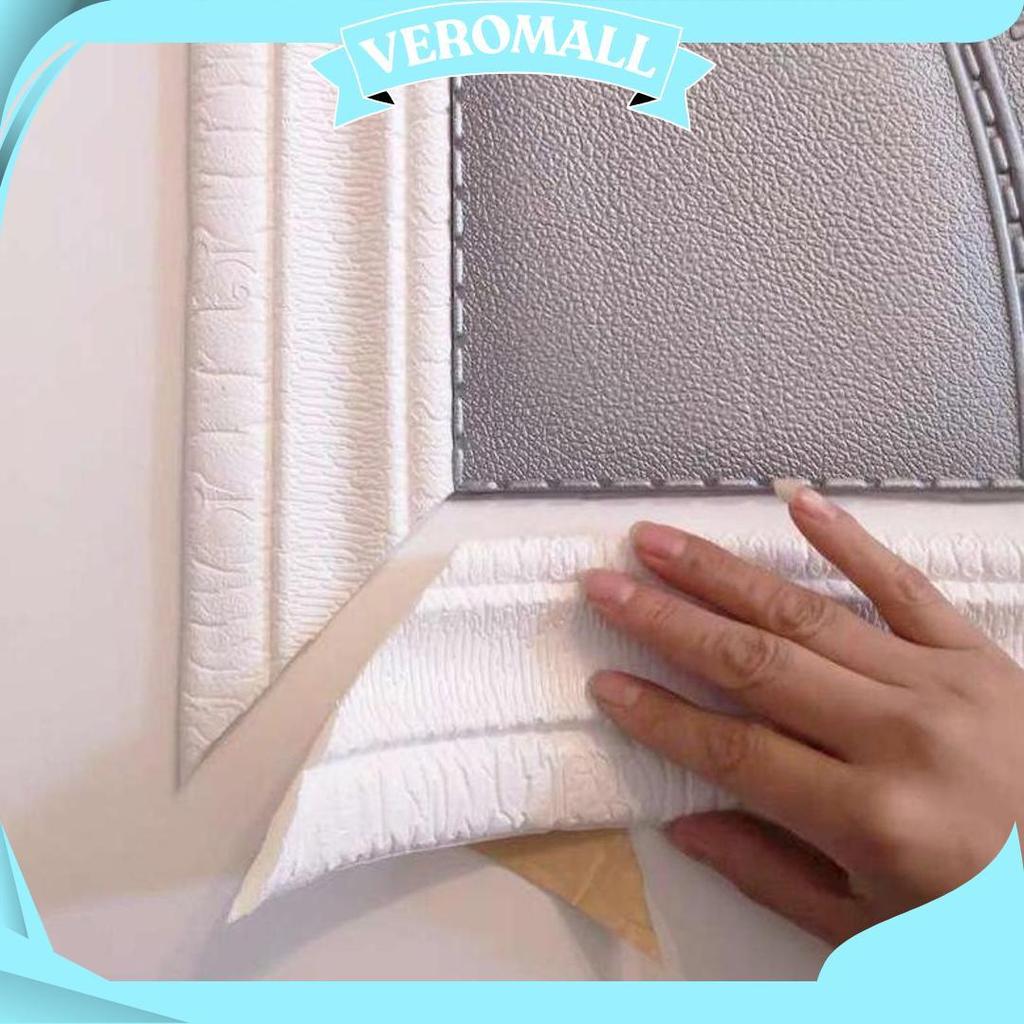 [Tebal] Wall Border List Foam 3D 8Mm Wallpaper Tebal List Dinding Border Plafon Stiker Dekorasi Dind