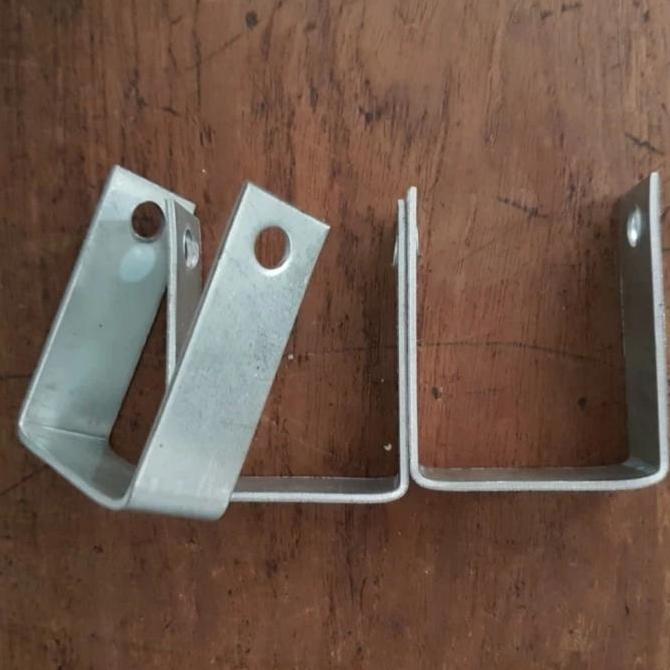 plat u hollow 4 x 4 tebal clamp hollow
