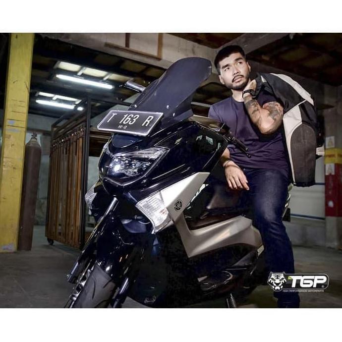 Dudukan Plat Nomor Motor EDGE Aksesoris Variasi Beat Vario Nmax Aerox