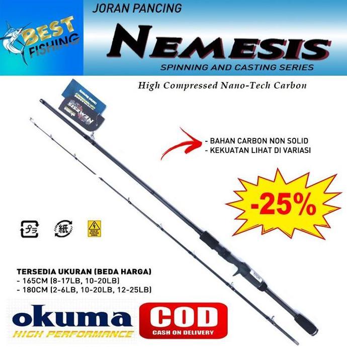 JORAN PANCING OKUMA NEMESIS SPINNING DAN CASTING