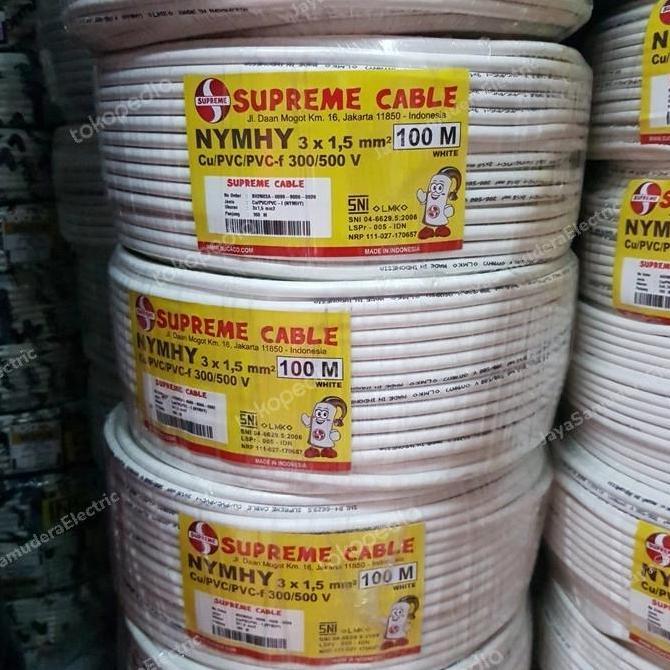 Promo Kabel NYMHY 3x1.5mm Supreme 100m Diskon