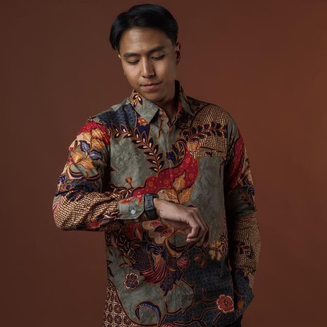 Kharis - Mandalas Kemeja Batik Pria Premium Lengan Panjang