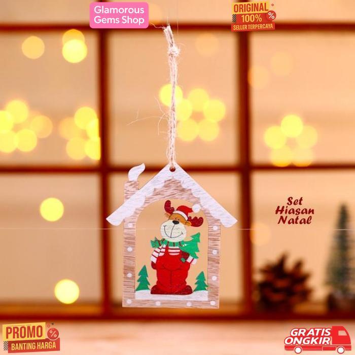Berkualitas Set Hiasan Natal Home 1 Set Isi 3 Pcs Gantungan Hiasan Pohon Natal Dekorasi Natal Hiasan