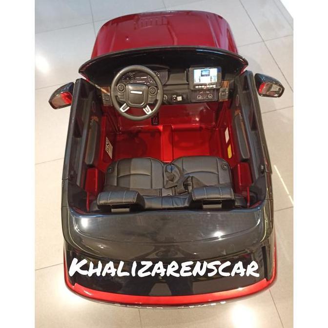 Mainan Mobil Aki Range Rover Painting Lisensi Ban Karet RR-999 Remote Control Anak