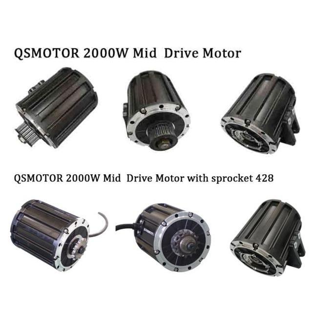 Mid Drive Qs Motor 120 70H 2000W Belt + Gear Motor Kualitas Terbaik Harga Termurah