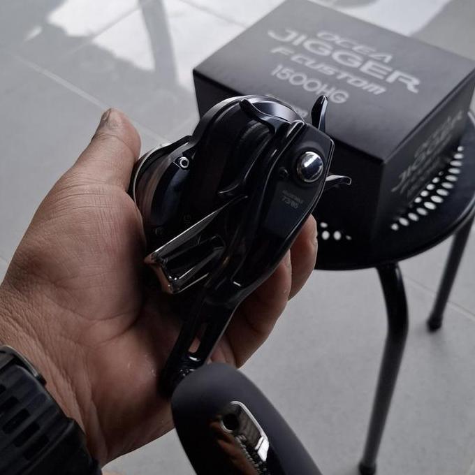 Shimano Ocea Jigger F Custom 1500HG handle kanan