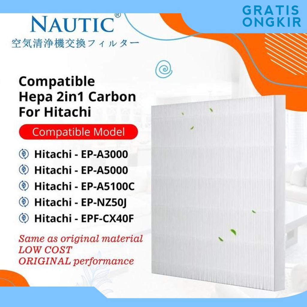 Replacement Filter Hepa+Carbon For Air Purifier Hitachi Ep-A5000