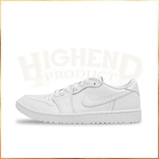 Sepatu Golf Air Jordan 1 Low Triple White 100% Original Dd9315-101