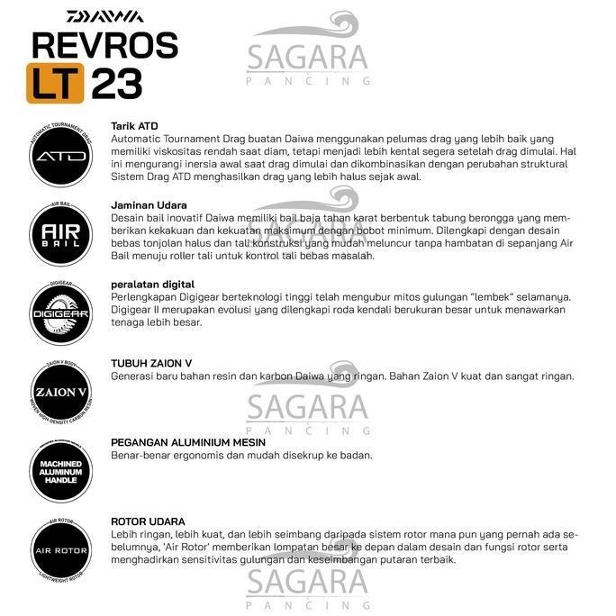 Reel Daiwa Revros LT | Reel Ultra Light | Reel UL | Reel Pancing Spinning