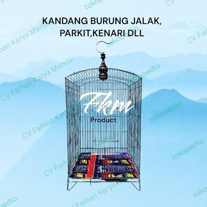 Kandang kotak besi buat burung bisa di lipat no 2