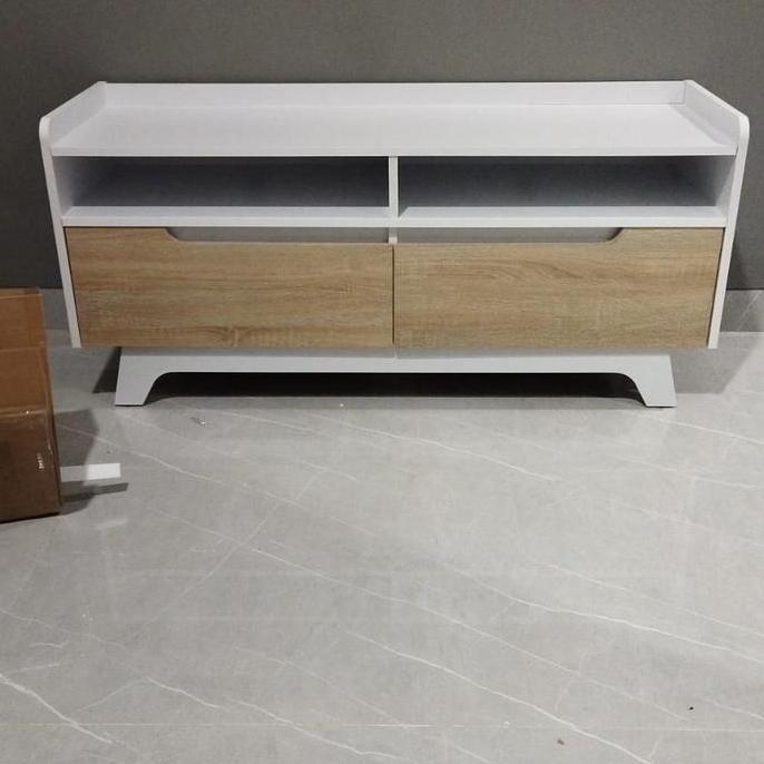 NEW - Buffet TV/ Meja TV Minimalis Putih Murah Meriah | 2734