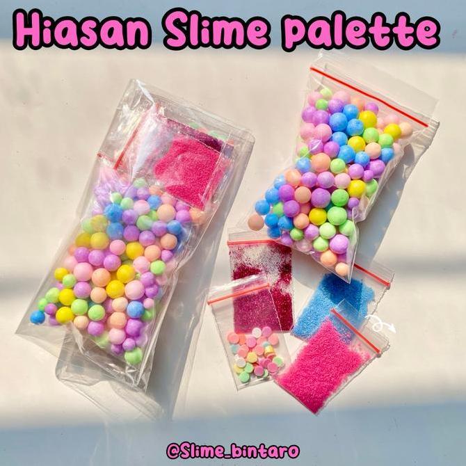HIASAN TAMBAHAN SLIME PALETTE BY SLIME BINTARO || HIASAN SLIME PALETTE || HIASAN SLIME LUCU DAN BAGU
