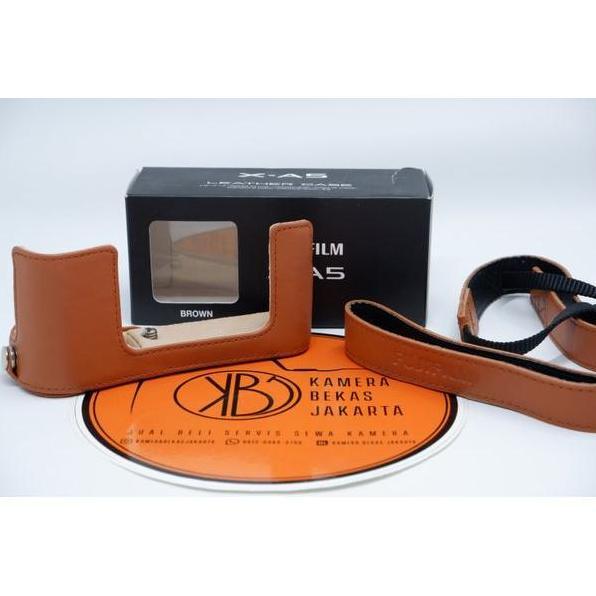 Leather Case Fujifilm Xa5 Black Original Second