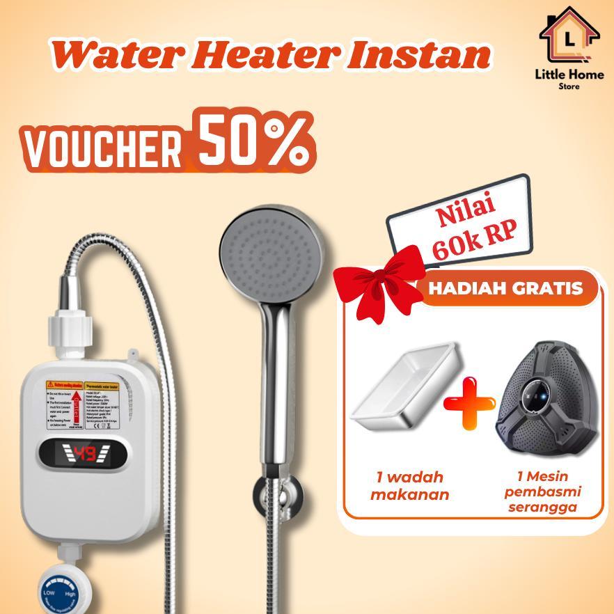 Water Heater Pemanas Pendingin Air Listrik Instan 3500W Portable Kamar Mandi Little Home