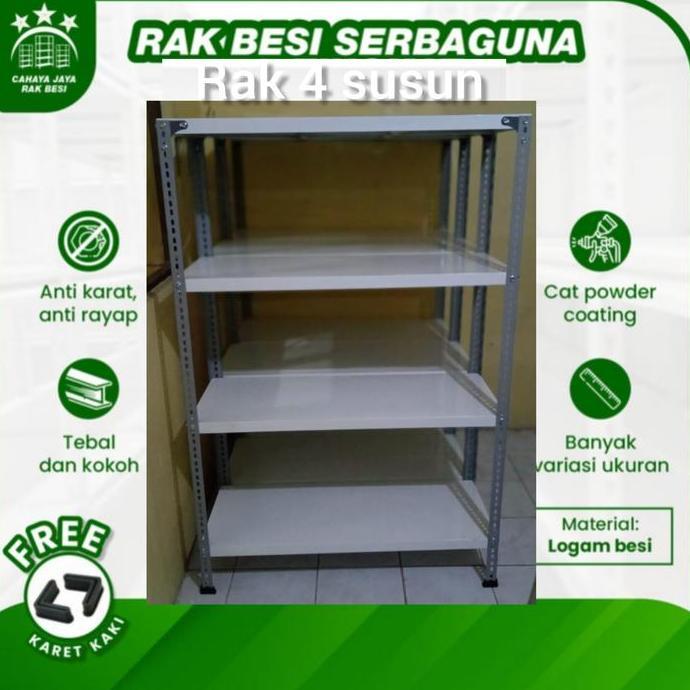 TERBARU - rak besi 4 susun 50x100x150