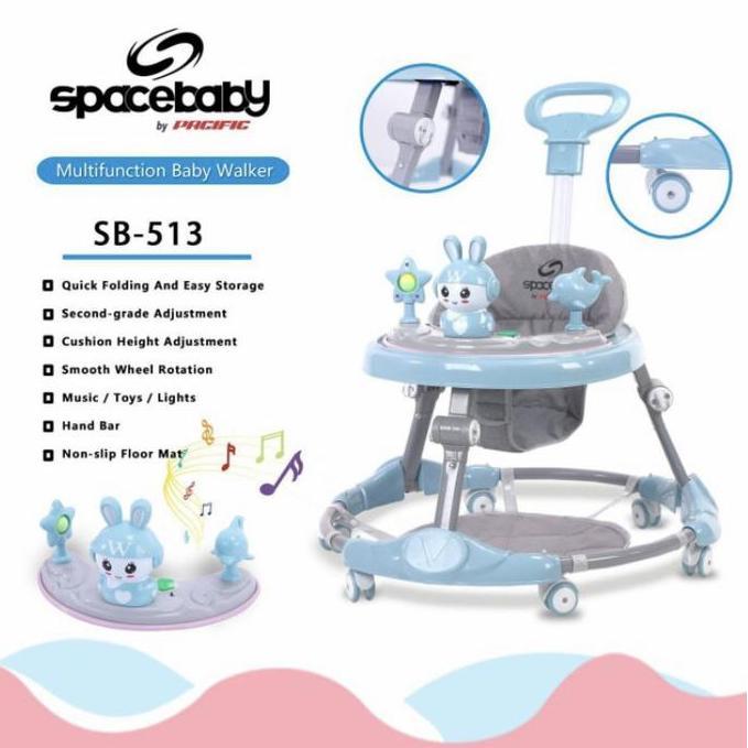 Baby Walker Space Baby SB 513 SB513 SB-513 baby walker + dorongan
