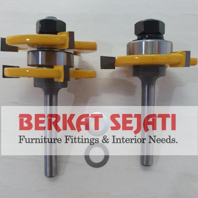Mata Router Profil 609-411 TONGUE & GROOVE Penyambung Sambungan Kayu