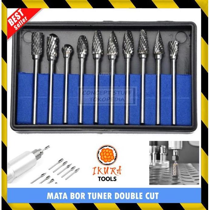 KEPALA MATA BOR ALAT MINI TUNER CUNER PORTING ROTARY FILE SET DIE MINI