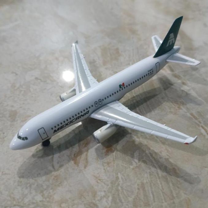 Diecast Pesawat Herpa Airbus A320 Mexicana Air 1:500 Rare Murah Antik