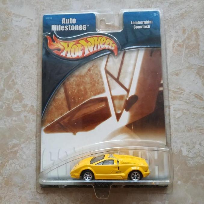Hotwheels Lamborghini Countach Auto Milestone Yellow special Edition