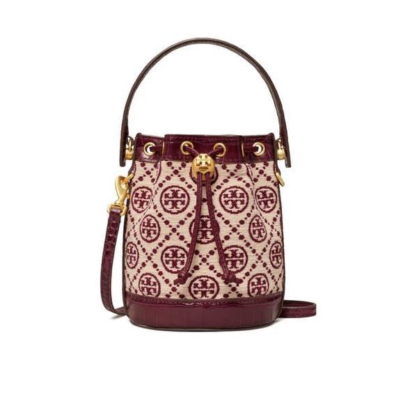 Tas Selempang Wanita TB T Monogram Chenille Bucket Bag