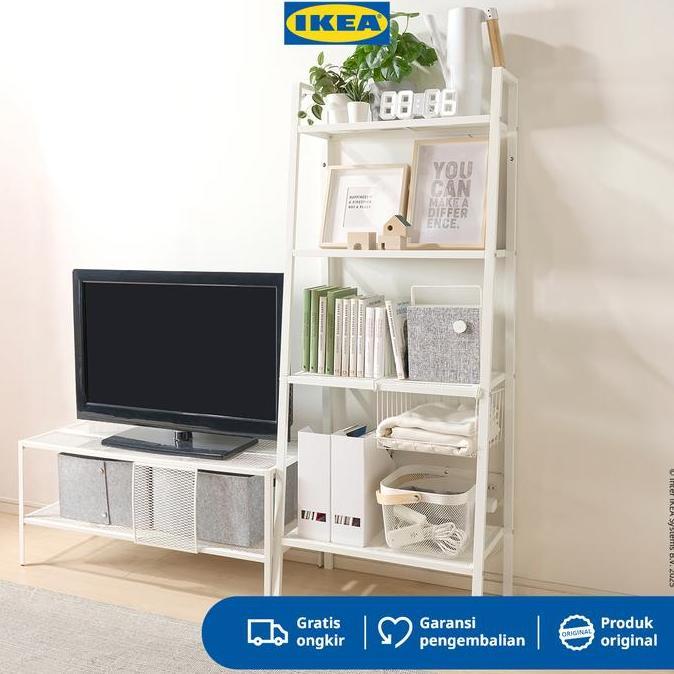 Promo IKEA LERBERG Rak Serbaguna Minimalis Bahan Baja 60x148 cm - Putih Diskon