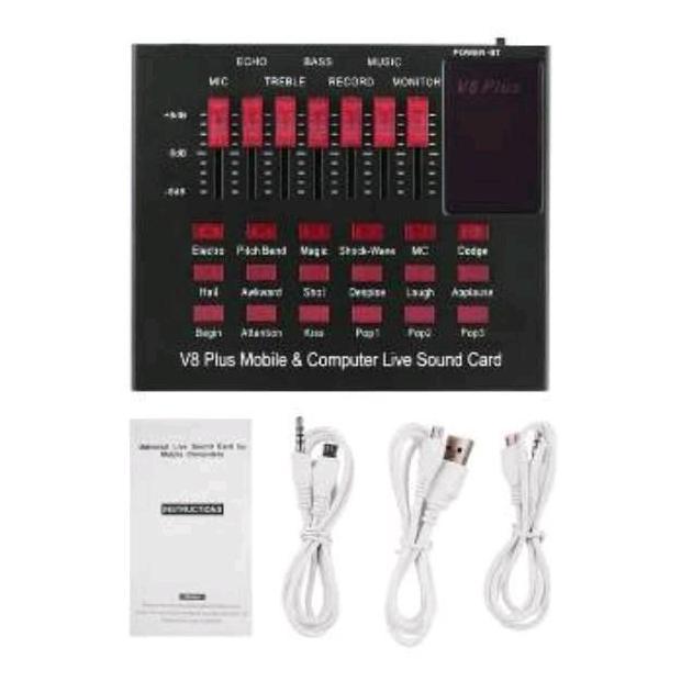 SOUNDCARD V8 PLUS / MIXER V8 PLUS / BLUETOOTH MIXER AUDIO V8 PLUS / SOUND
