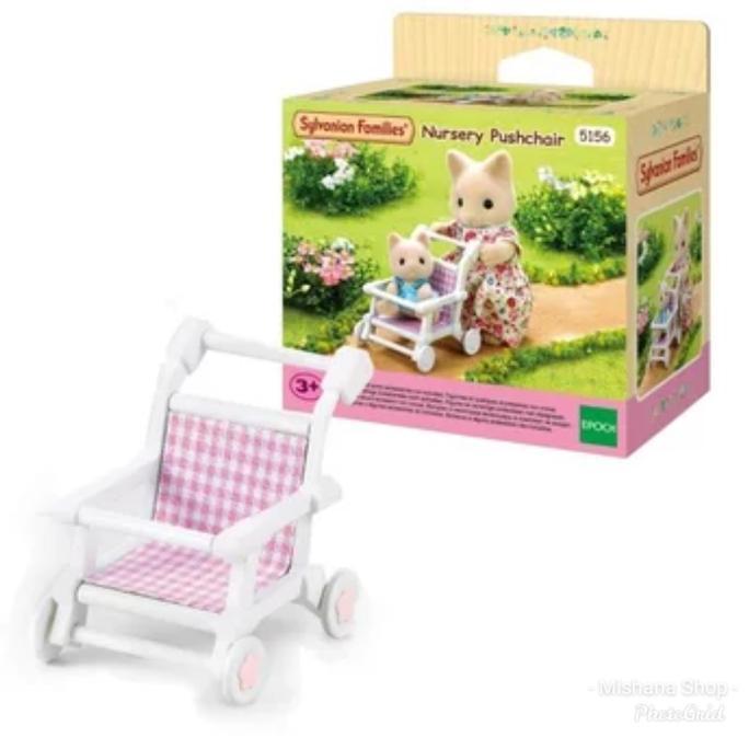 Sylvanian Family Nursery Push Chair Stroller Kereta Dorong Bayi