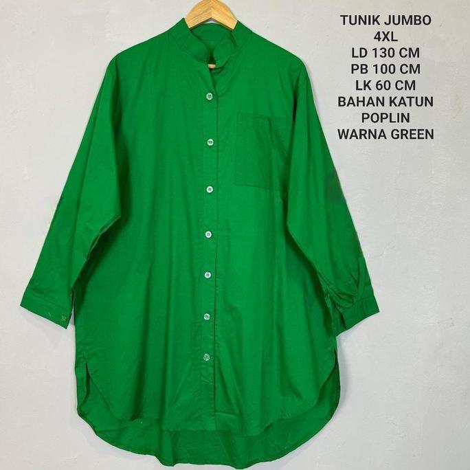 Tunik Atasan Jumbo Ld 130 Cm Model Polos Kekinian Terlaris