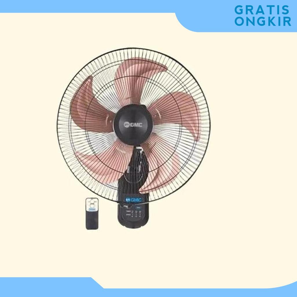 Kipas Gmc 521+Remot/ Kipas Angin Dinding Ukuran 18Inch Remot