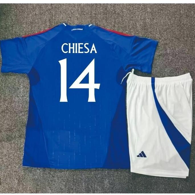 JERSEY BAJU BOLA ANAK ITALY ITALIA HOME KIDS 2024 + NAMESET GRADE ORI