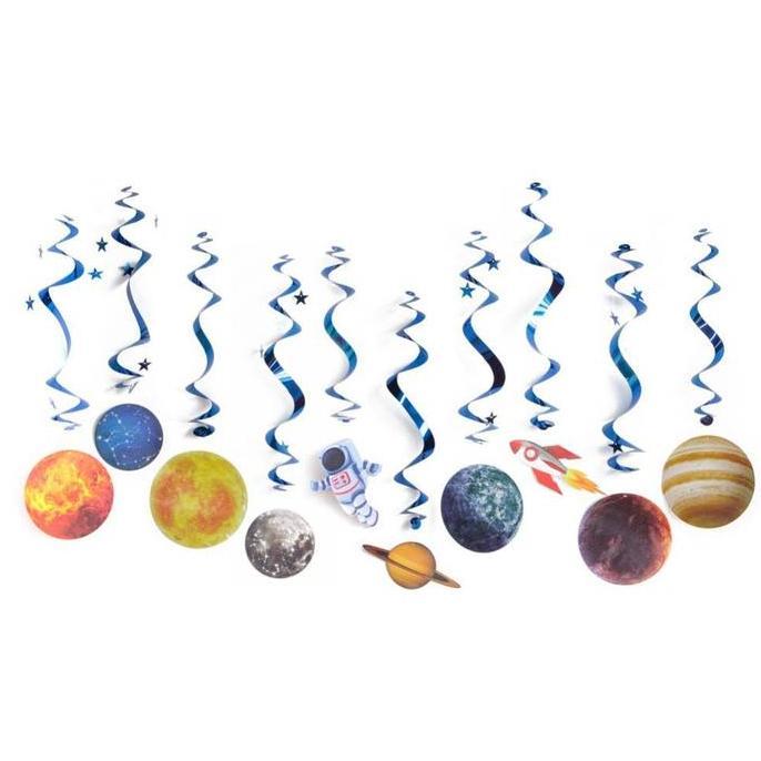 Fsd-34 10Pcs / Set Hiasan Gantung Model Planet Tata Surya /Hiasan Kelaspesta Fsd-34